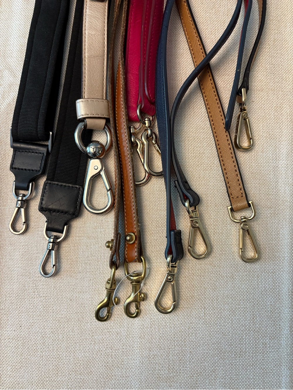 Multi-Brand Handbag Replacement Straps Lot of 7 Coach, Kate Spade & more